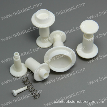 New 4pcs Mini Cricle Cake Fondant Plunger Cutter Set for Decorating Tools